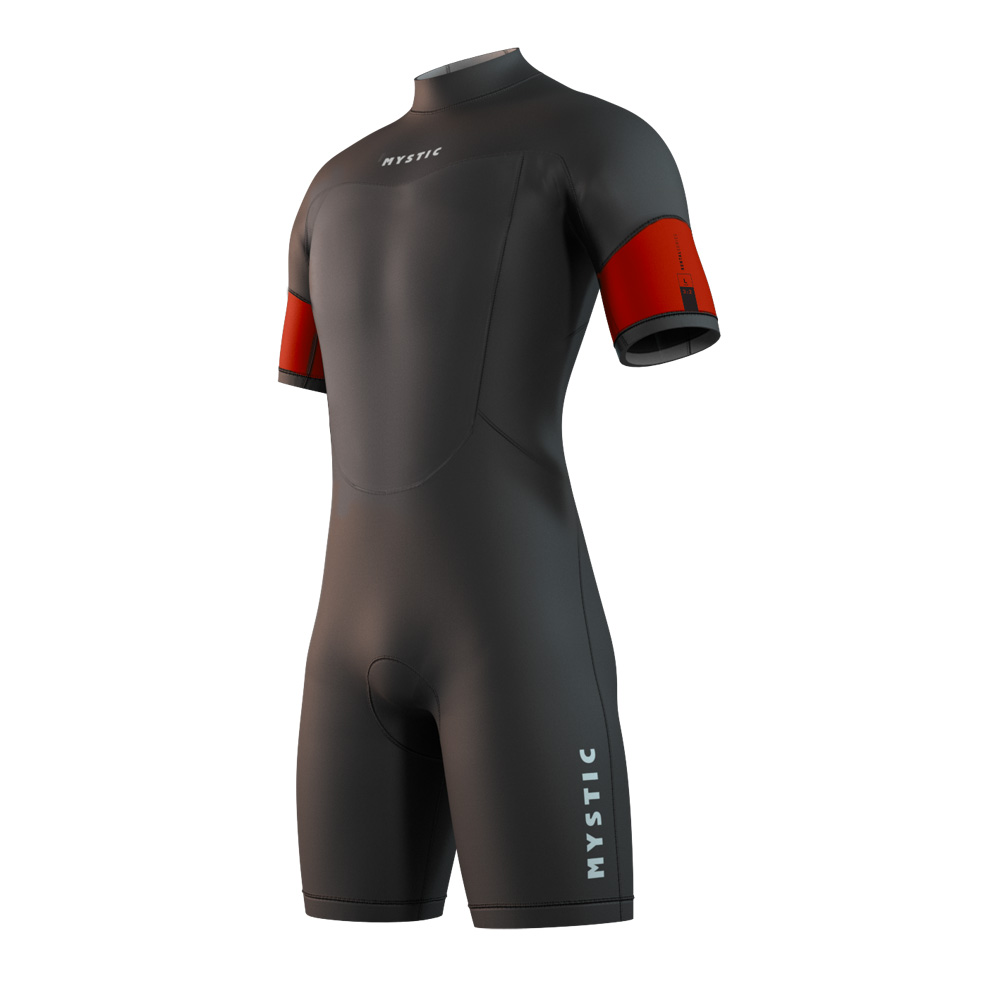 Mystic Vermietung Shorty 3/2 mm Rückenreißverschluss Flatlock Unisex 4