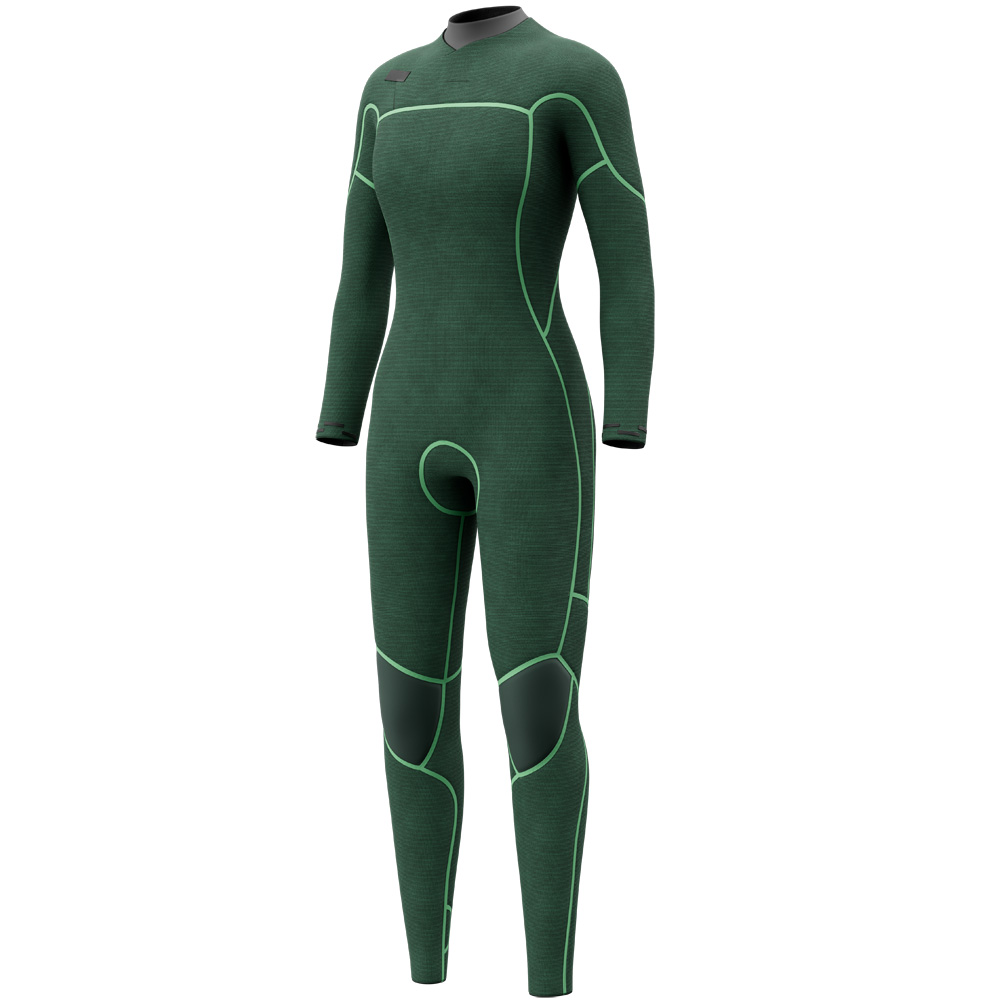 Mystic Jayde Fullsuit 4/3 mm Doppelter Brustreißverschluss Damen Schwarz 3