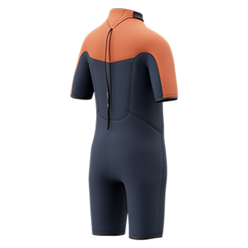 Mystic Star Shorty 3/2 mm Rückenreißverschluss Kinder navy/orange 2