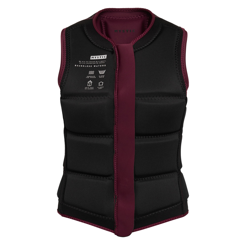 Mystic Star Impact Shield Damen Bordeaux Rot 3