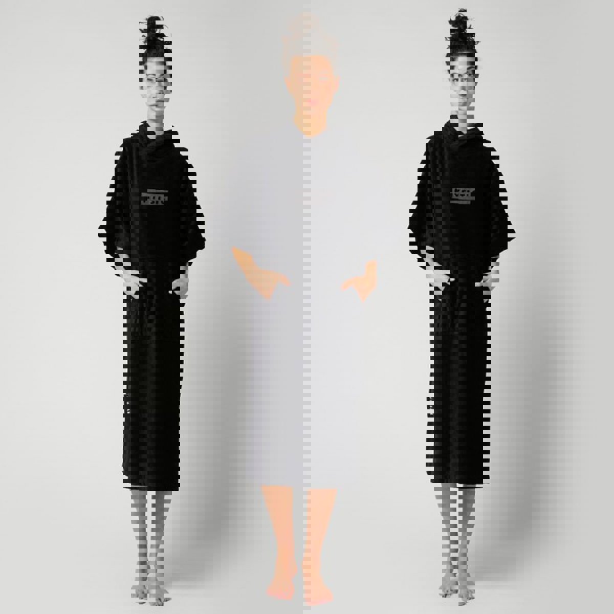 Mystic Cotton Deluxe Poncho Schwarz 9