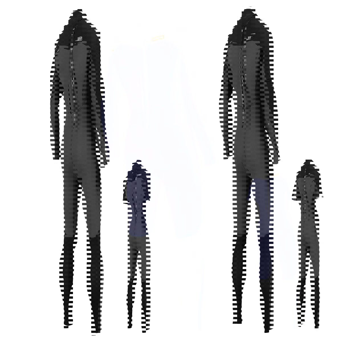 Prolimit Raider fullsuit mit abnehmbaren Ärmeln 3/2 Backzip Navy/Schwarz 9