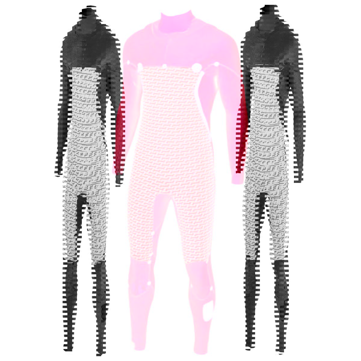 Prolimit Mercury Steamer Freezip 4/3 mm Brustreißverschluss Herren Schwarz 7