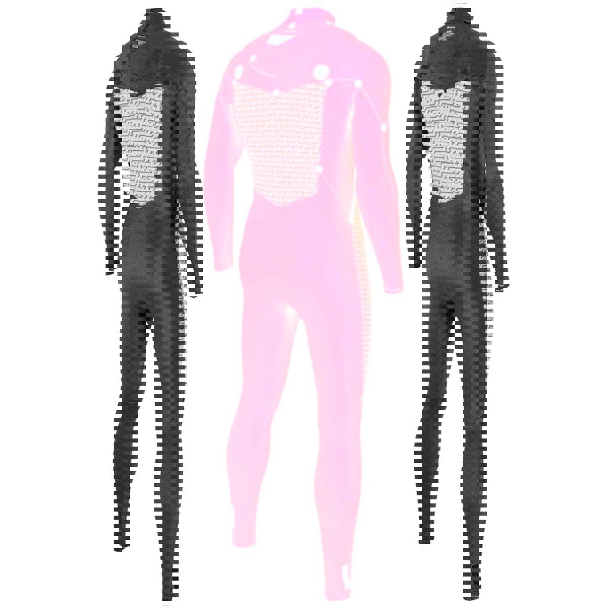 Prolimit Mercury Steamer Freezip 3/2 mm Brustreißverschluss Herren Schwarz 7