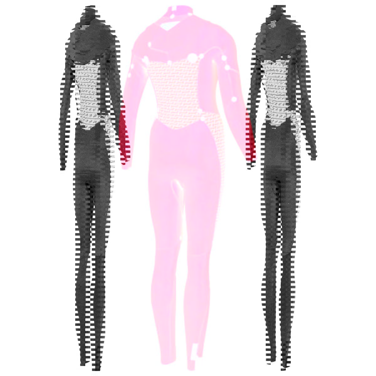 Prolimit Oxygen-steamer Freezip 6/4 mm Brustreißverschluss Damen Neoprenanzug in Schwarz/ 6