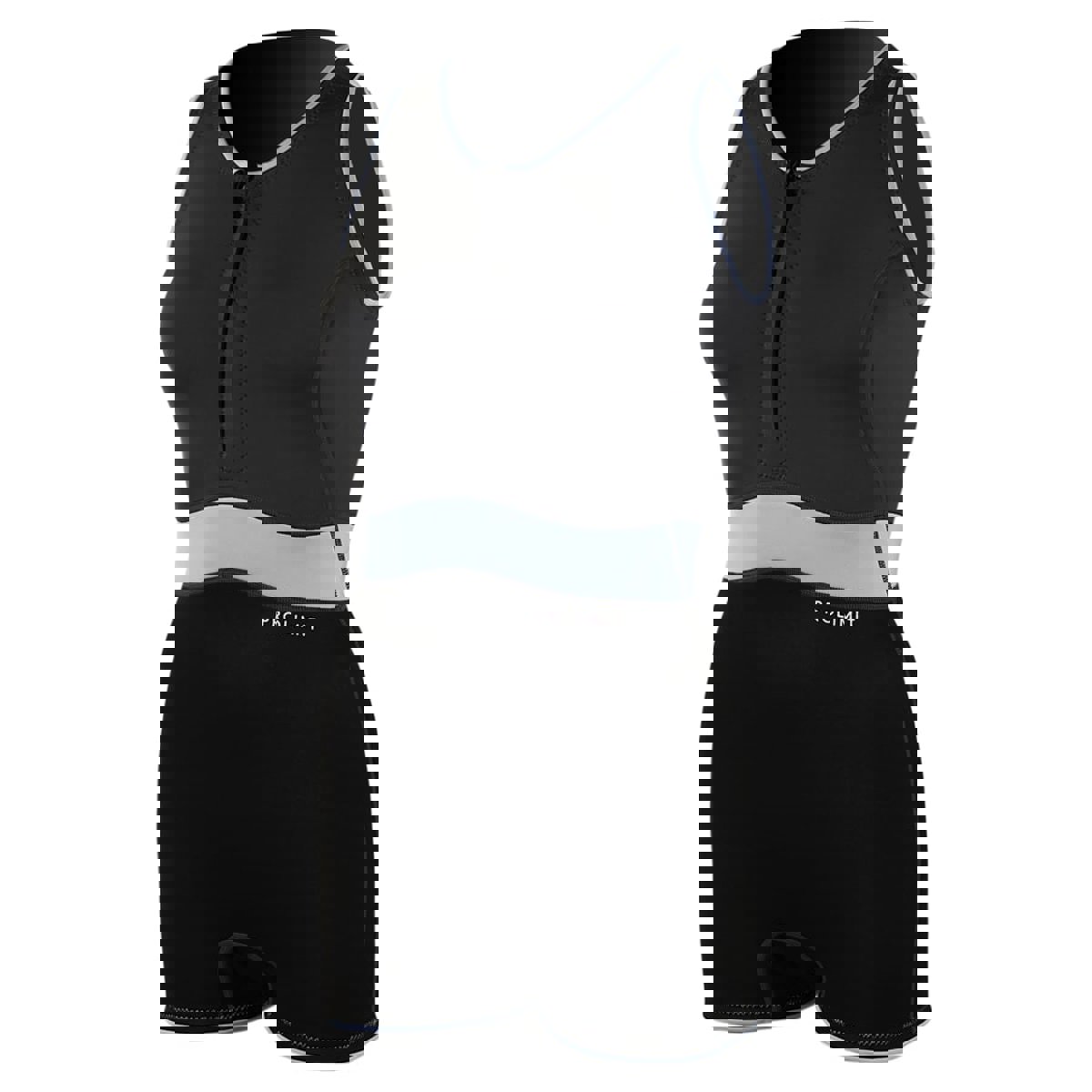 Prolimit Fire sleeveless Shorty 2/2 mm Reißverschluss Grau/Blau Damen Neoprenanzug 7