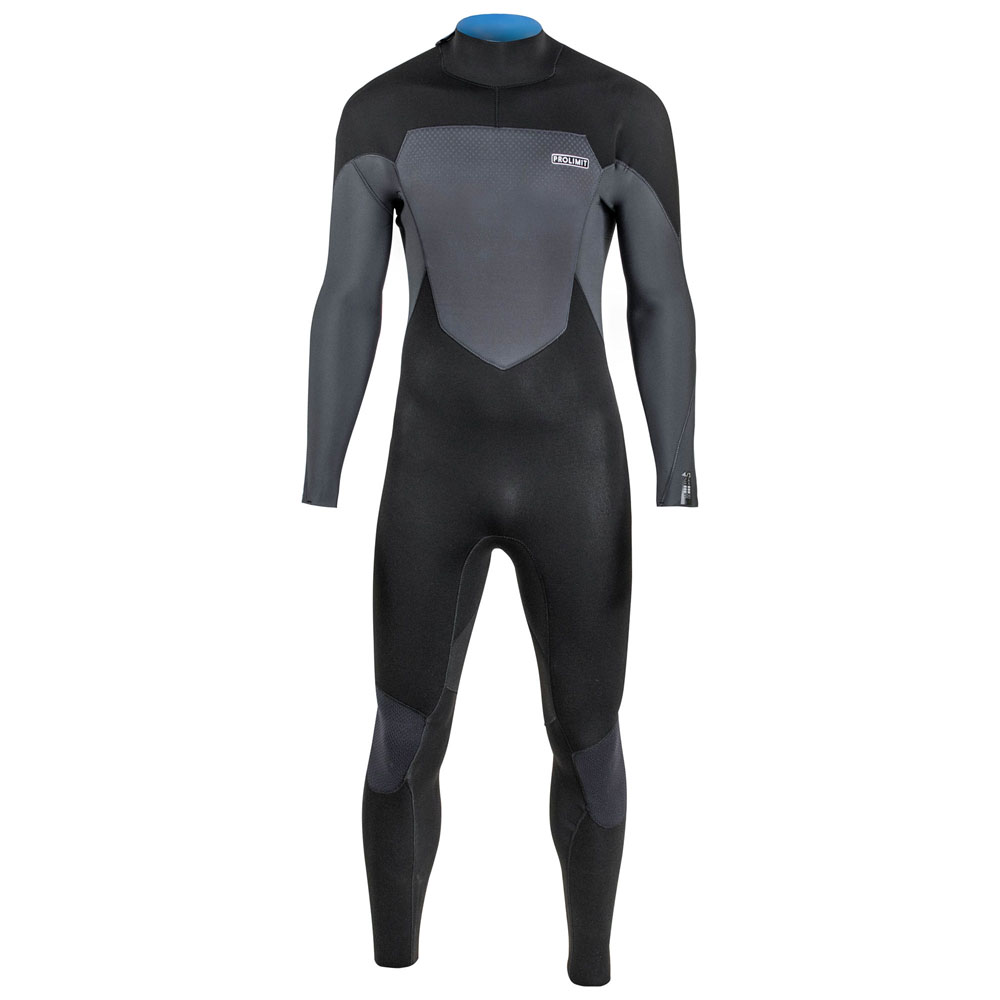 Prolimit Fusion Steamer 4/3 mm Rückenreißverschluss Herren-Wetsuit Schwarz foto 1