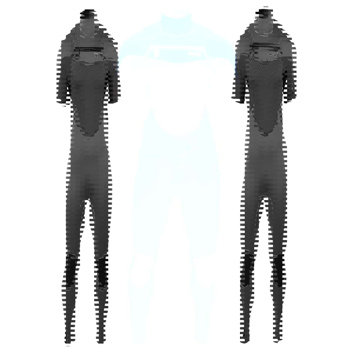 Prolimit Fusion Steamer Shortarm Freezip 3/2 mm Chest Zip Herren Misty Blue 9