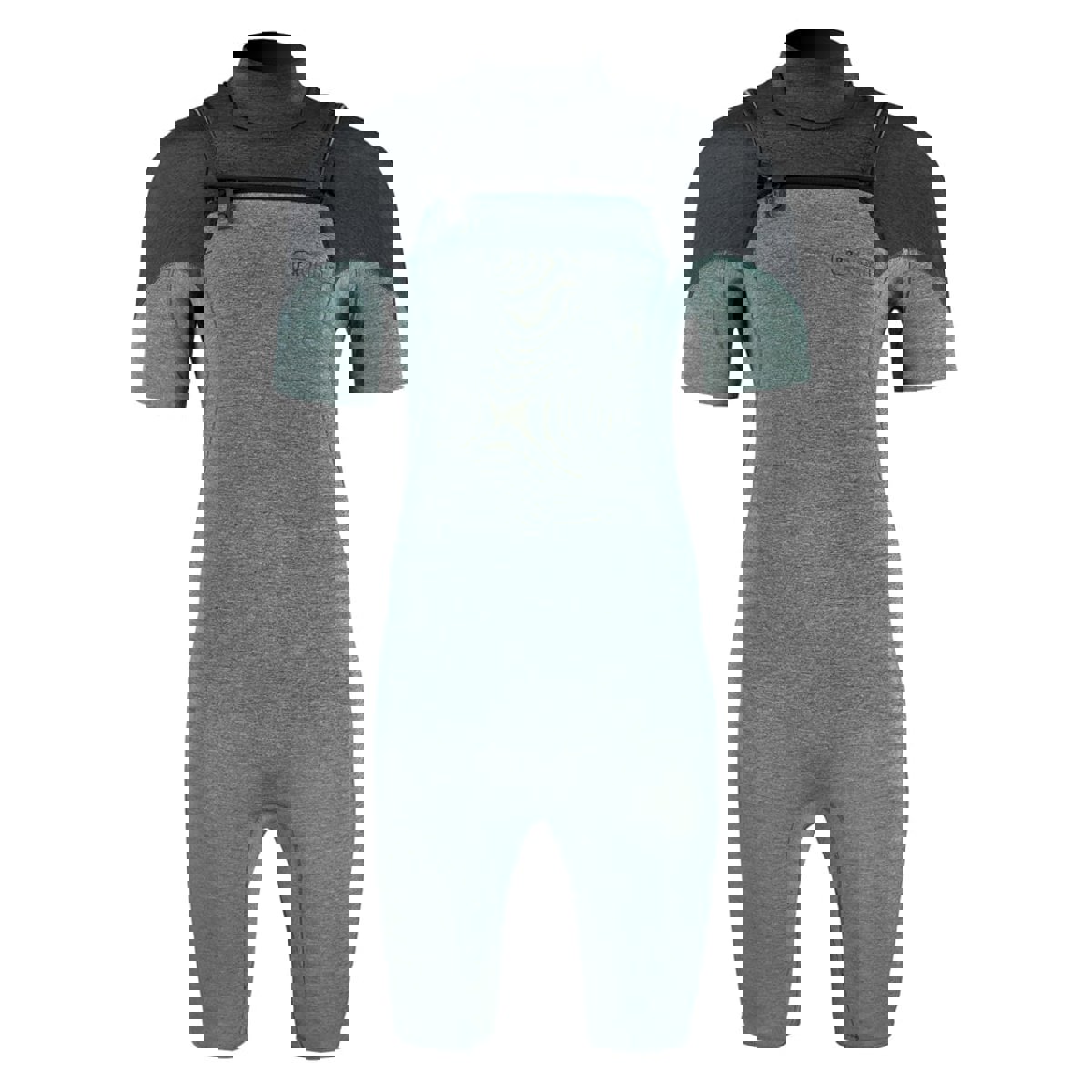 Prolimit Mercury Shorty Herren Schwarz/Blaugrün Brustreißverschluss 2/2 mm 5