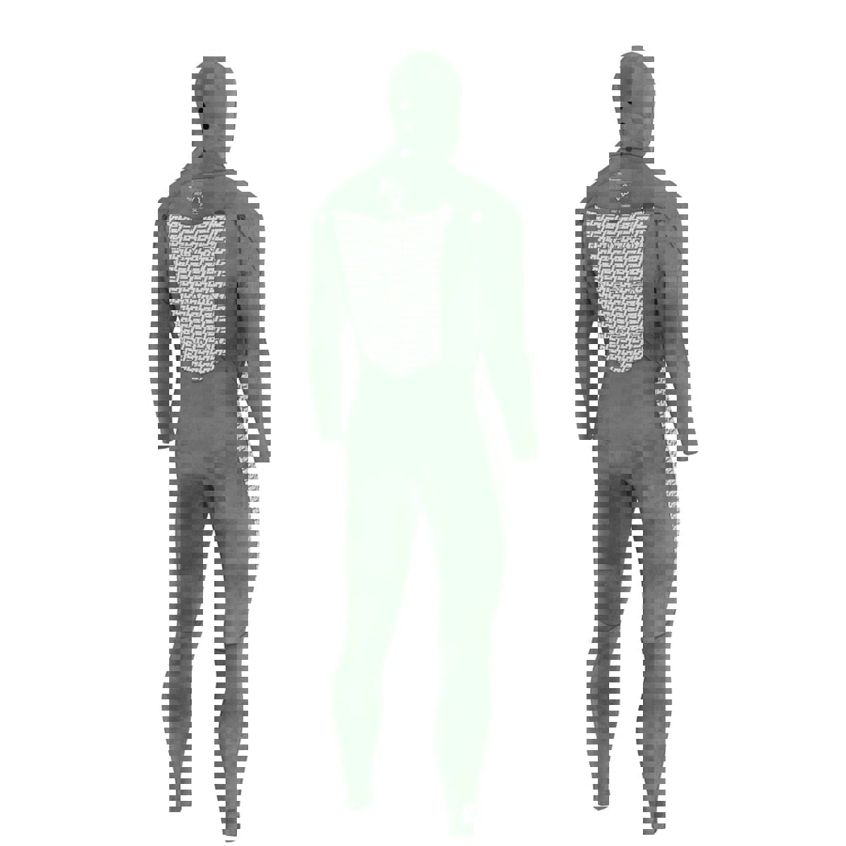 Prolimit Mercury Steamer 6/4 mm Herren Brustreißverschluss schwarz mit Kapuze 10