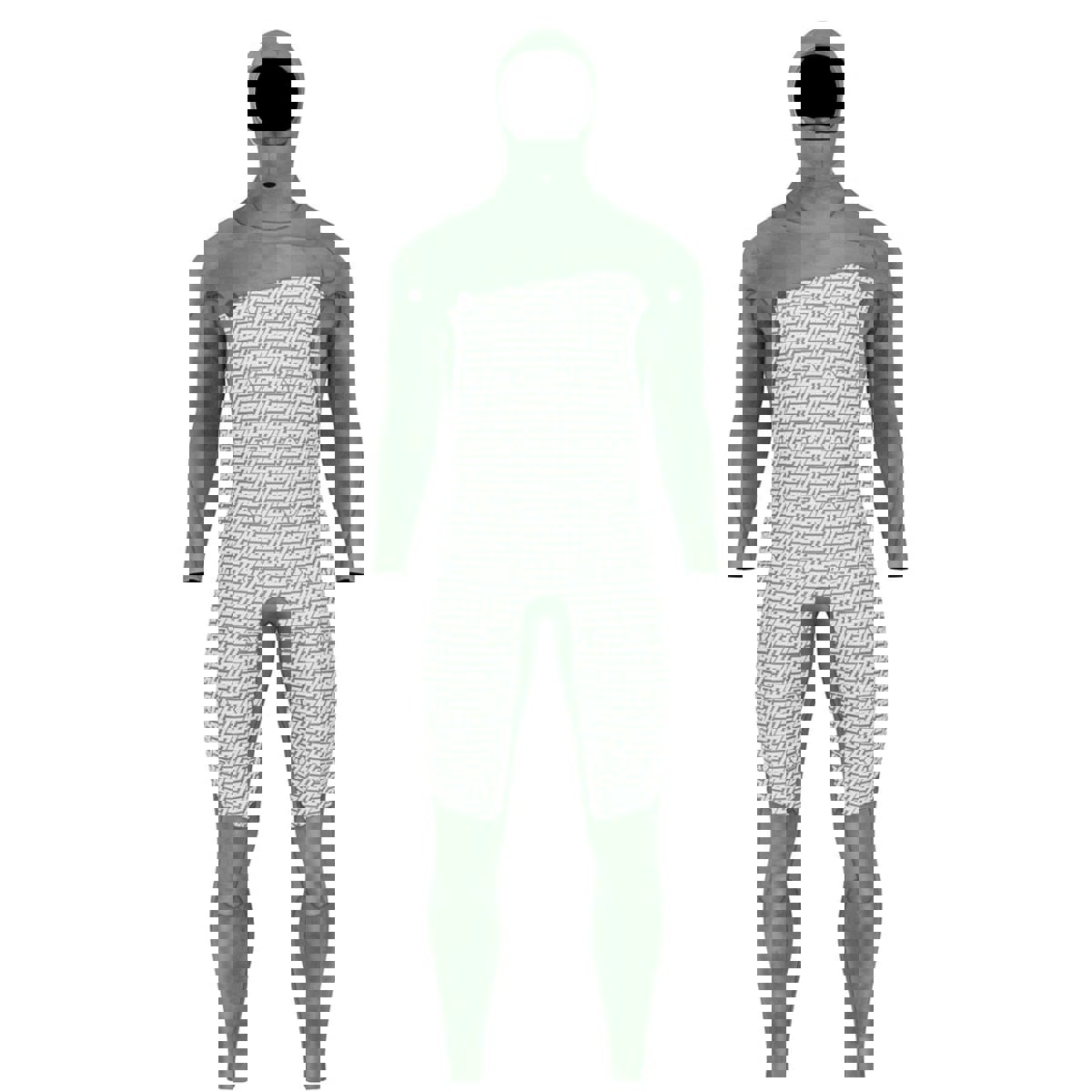 Prolimit Mercury Steamer 6/4 mm Herren Brustreißverschluss schwarz mit Kapuze 9