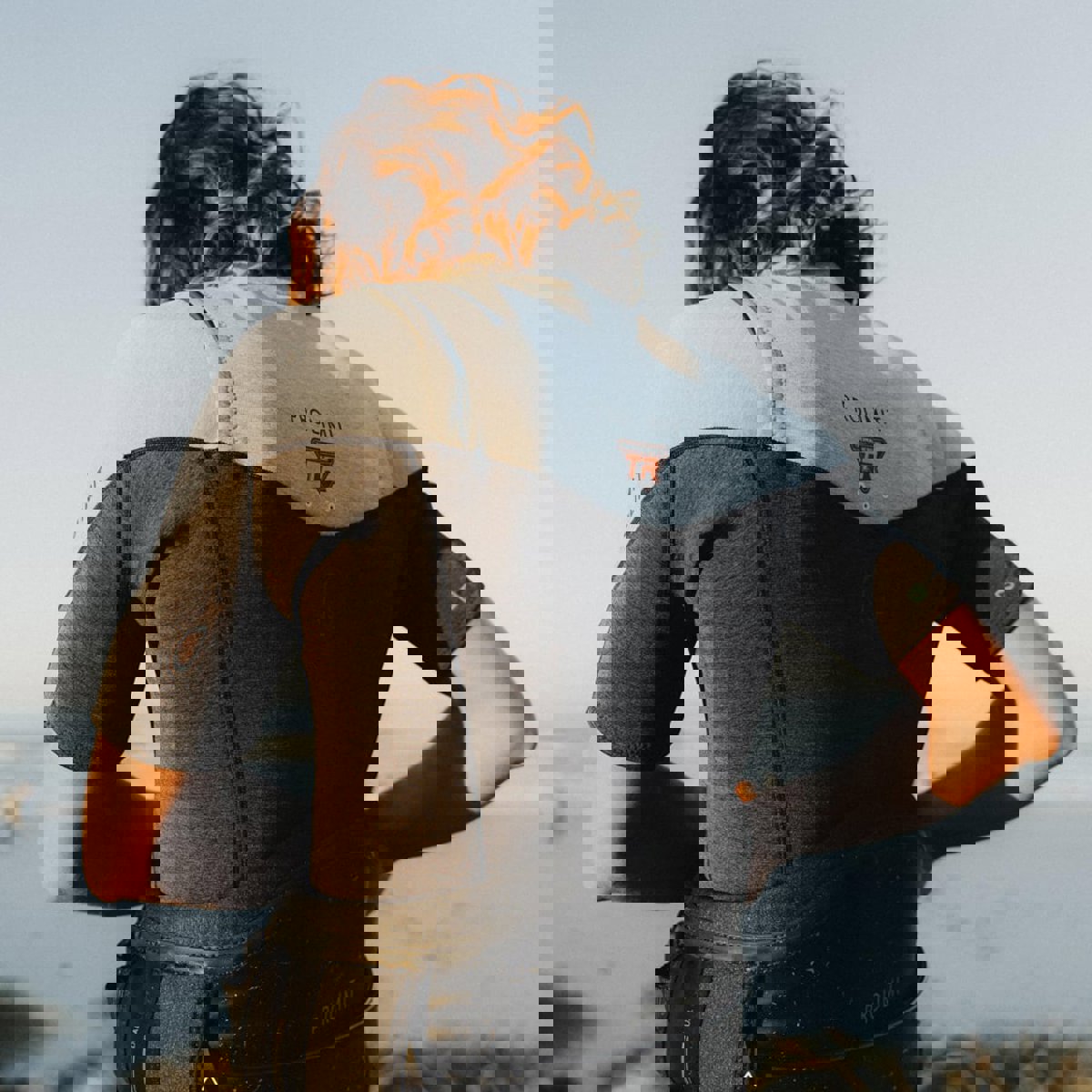 Prolimit Mercury Shorty 2/2 mm Neoprenanzug Herren Brustreißverschluss grau 10