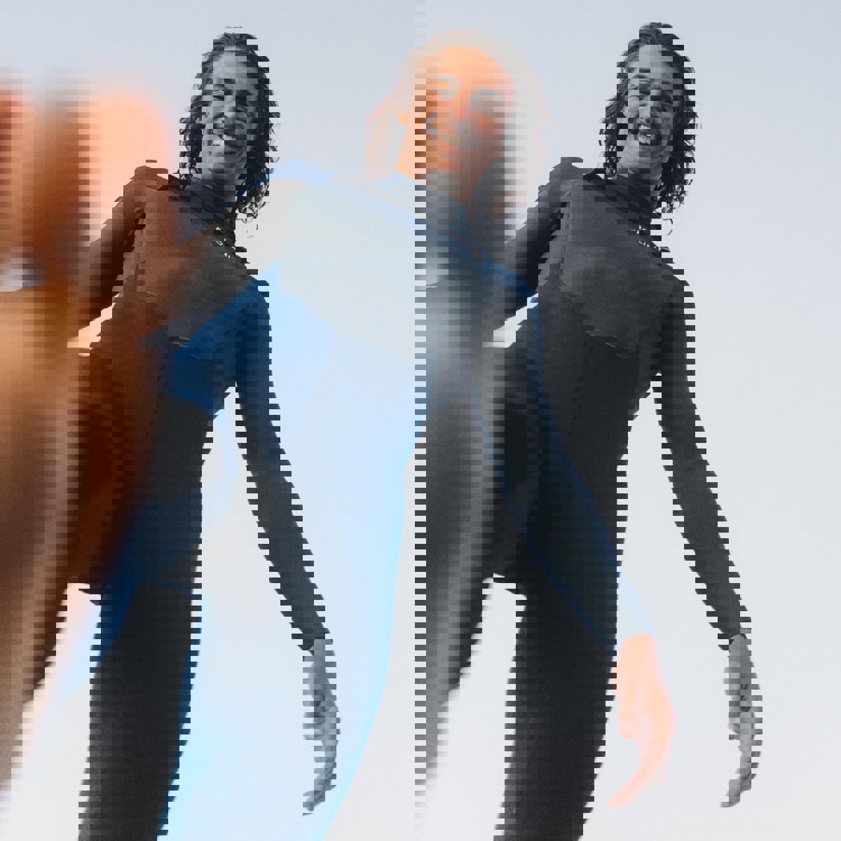 Prolimit Fusion Steamer 4/3 mm Neoprenanzug Herren Brustreißverschluss blau 18