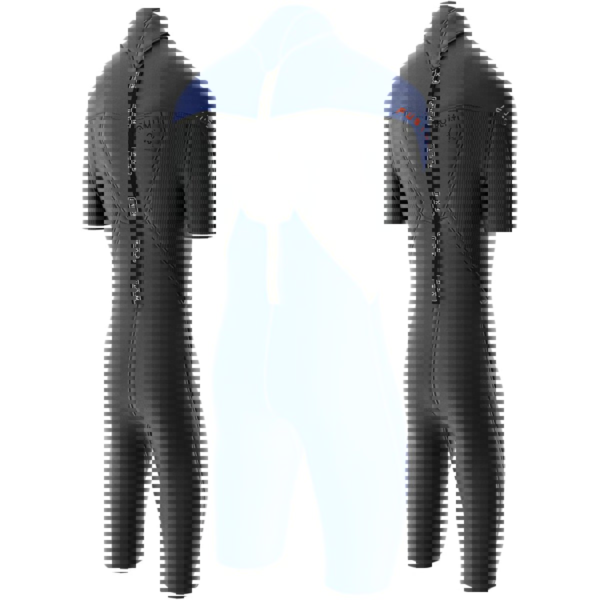 Prolimit Fusion Shorty 2/2 mm Neoprenanzug Herren Rückenreißverschluss blau 8