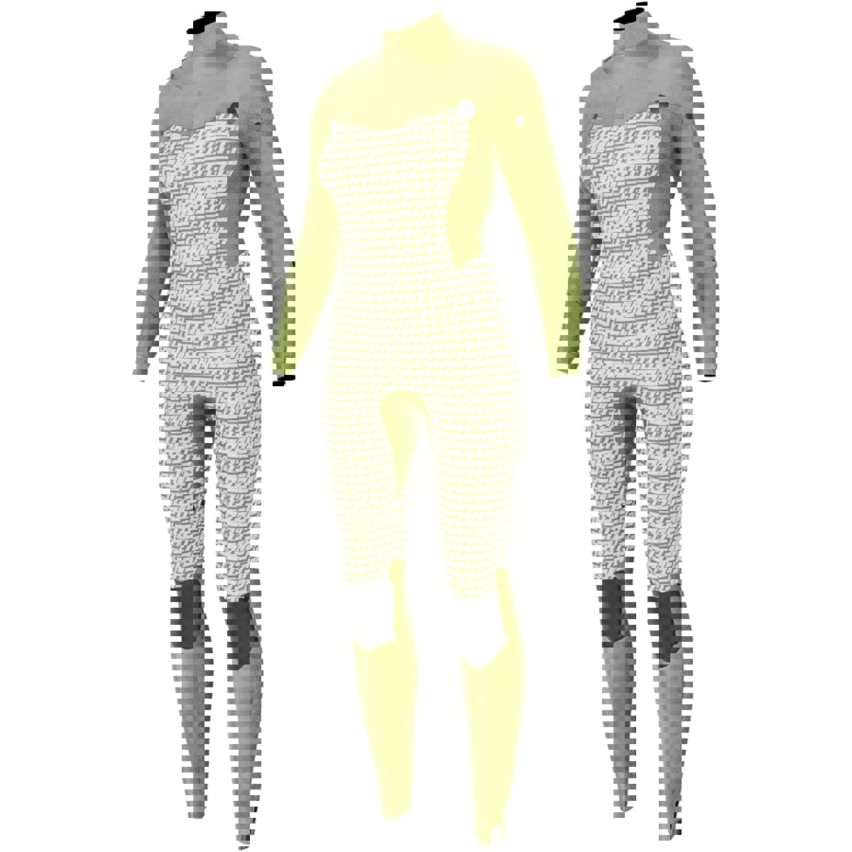 Prolimit Flare Steamer 4/3 mm Neoprenanzug Damen Brustreißverschluss blau 15