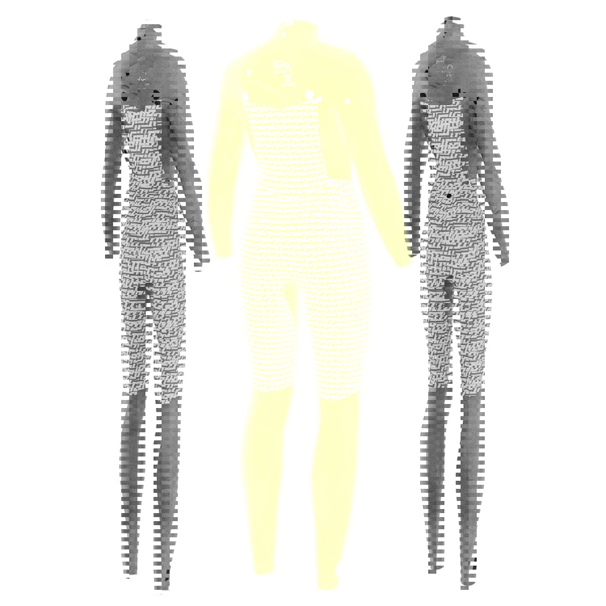 Prolimit Flare Fullsuit 3/2 mm Neoprenanzug Damen Brustreißverschluss blau 13