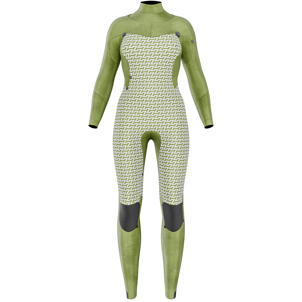 Prolimit Flare Fullsuit 3/2 mm Neoprenanzug Damen Brustreißverschluss blau 5