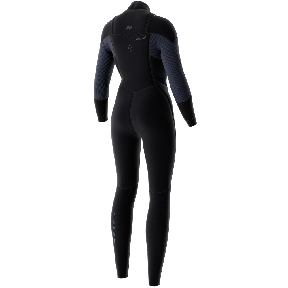 Prolimit Flare Steamer Freezip 5/4 mm Damen Schwarz/Navy 3