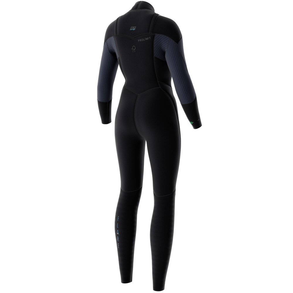 Prolimit Flare Steamer Freezip 3/2 mm Damen Schwarz/Navy 3