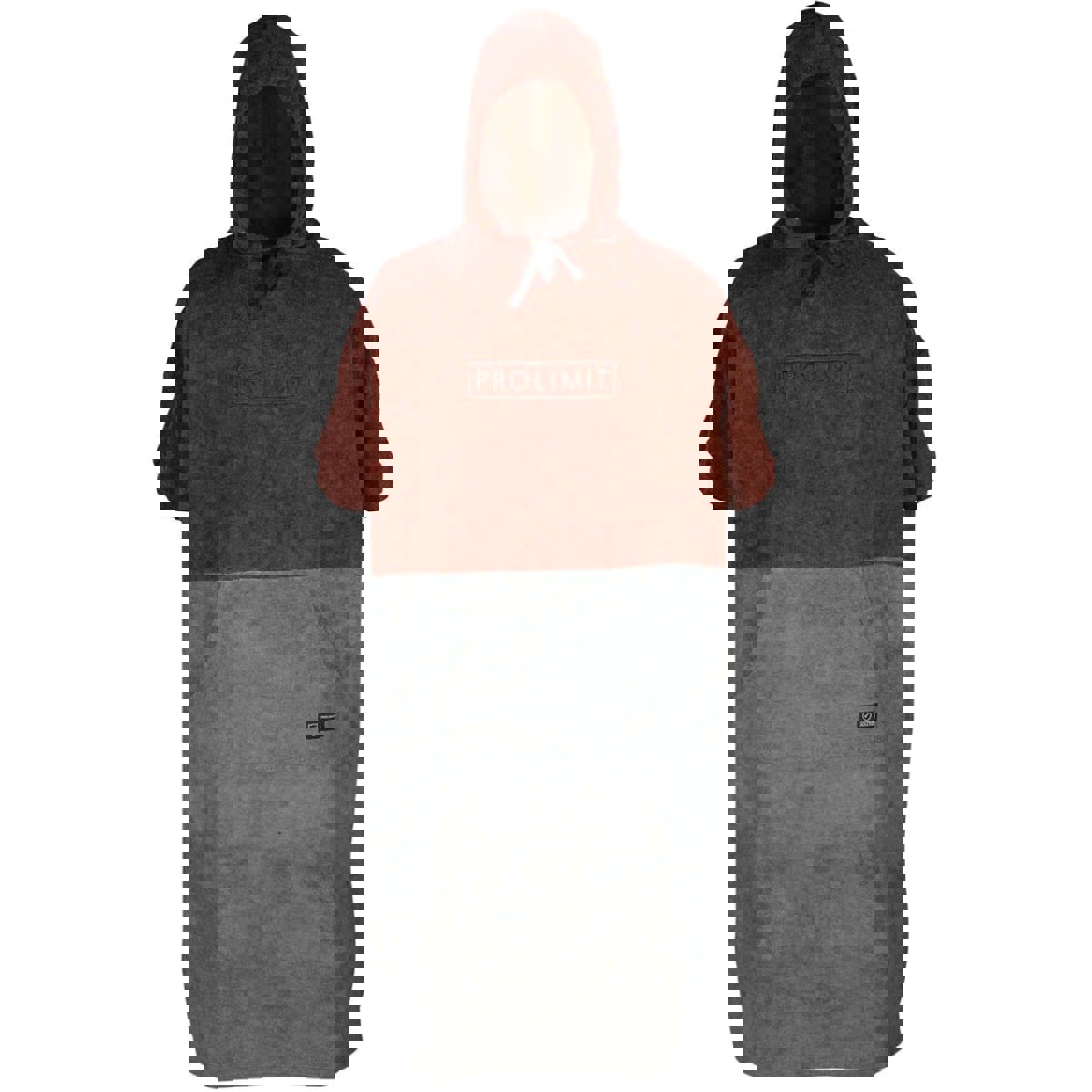 Prolimit Poncho rot/grau 5