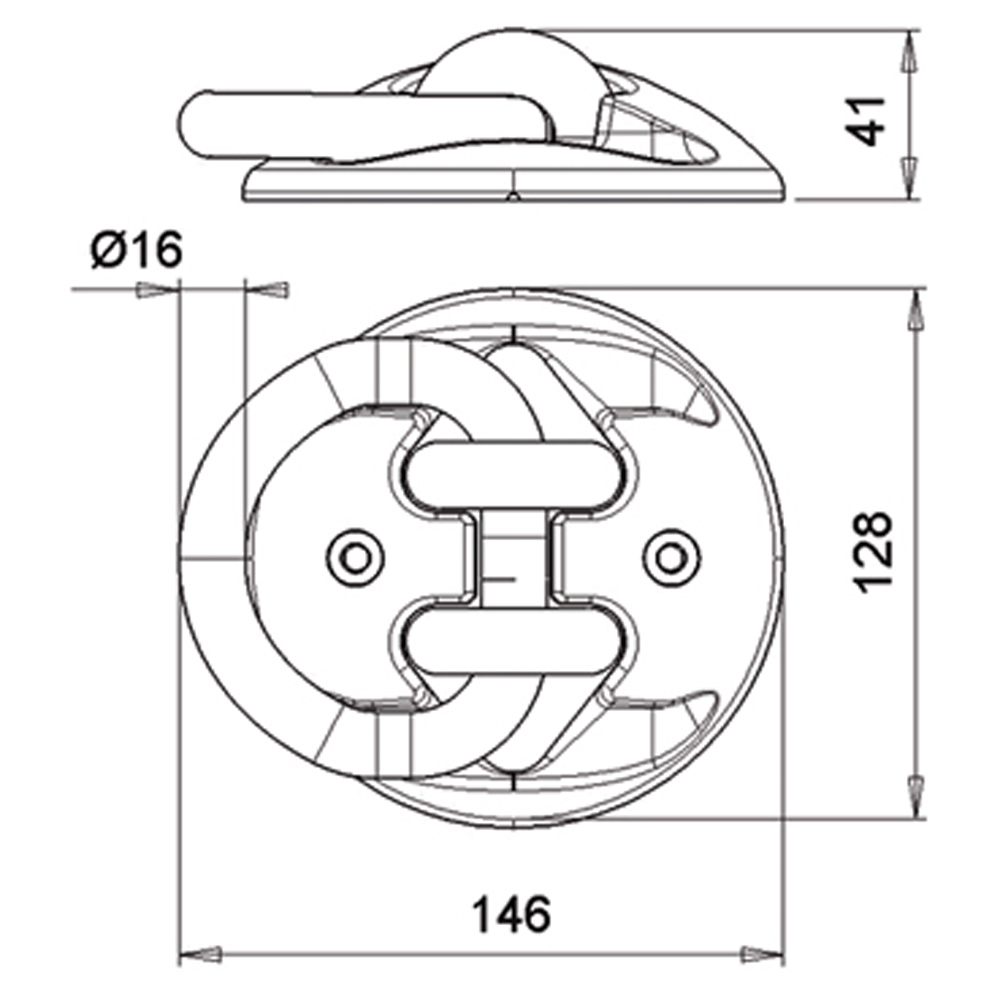 Stazo wand/dock Ankerplatte Kreis 3