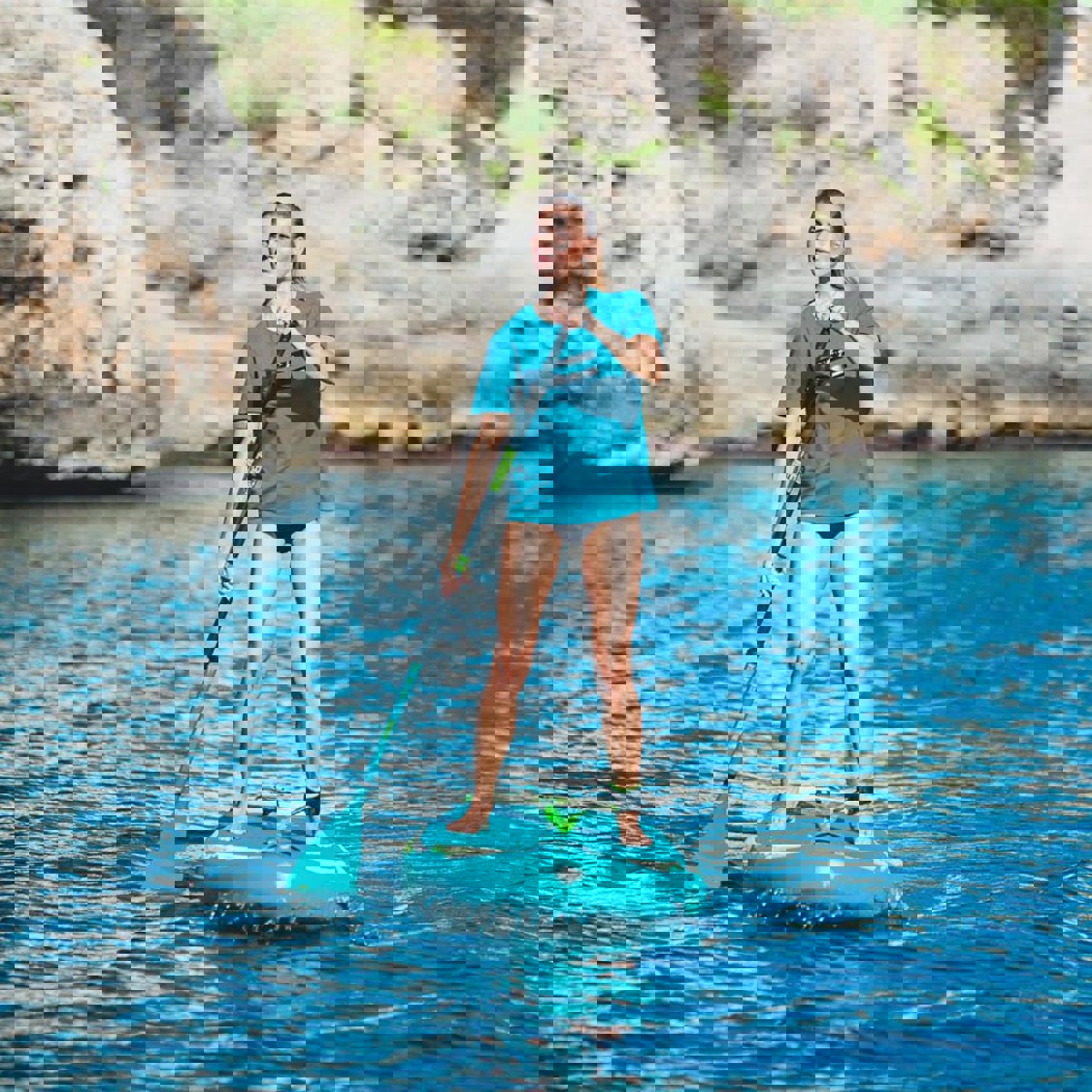 Jobe Fiberglas SUP-Paddel Lime 3-teilig 7