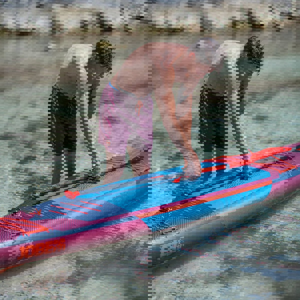 Jobe Stream Carbon 40 SUP Paddel Orange 3-teilig 10