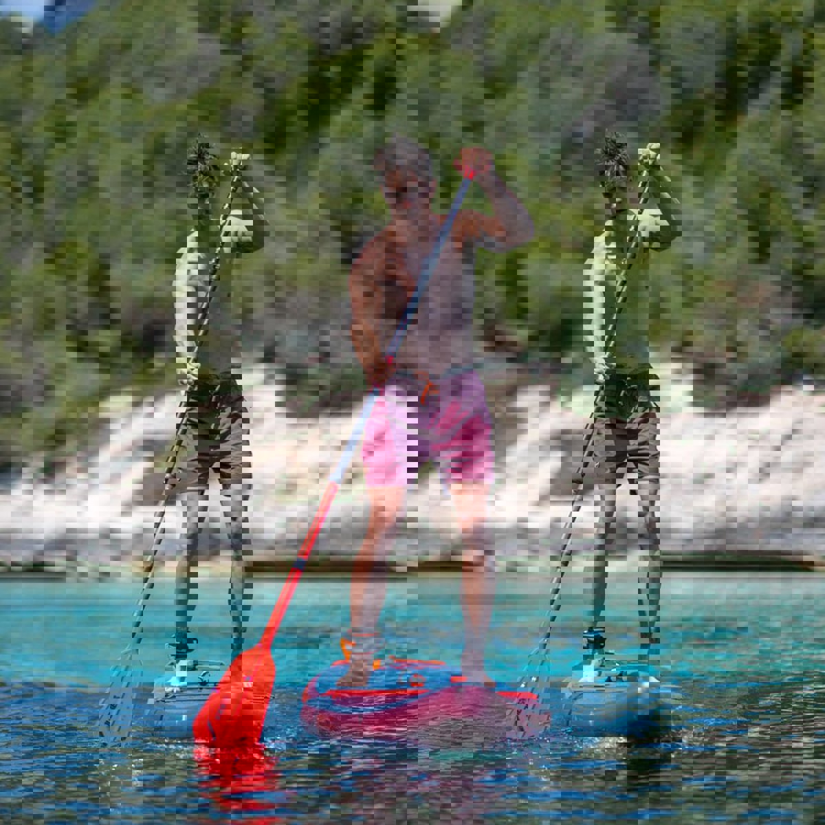 Jobe Stream Carbon 40 SUP Paddel Orange 3-teilig 11