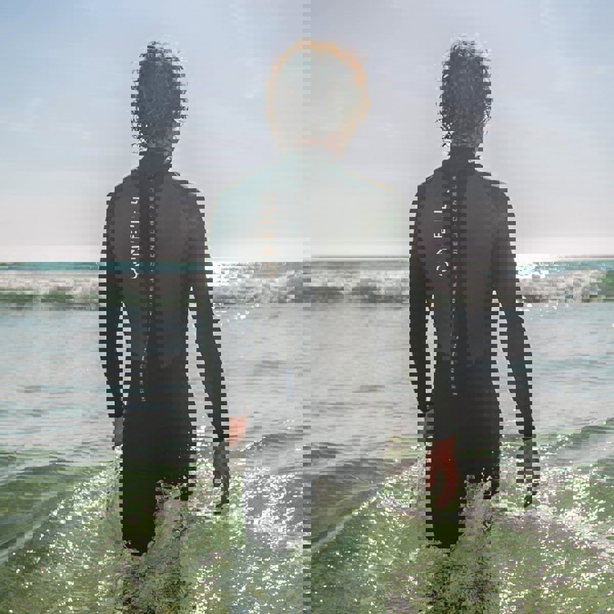 Oneill Reactor-2 3/2 Rückenreißverschluss-Ganzanzug für Herren Schwarz/Blau 7