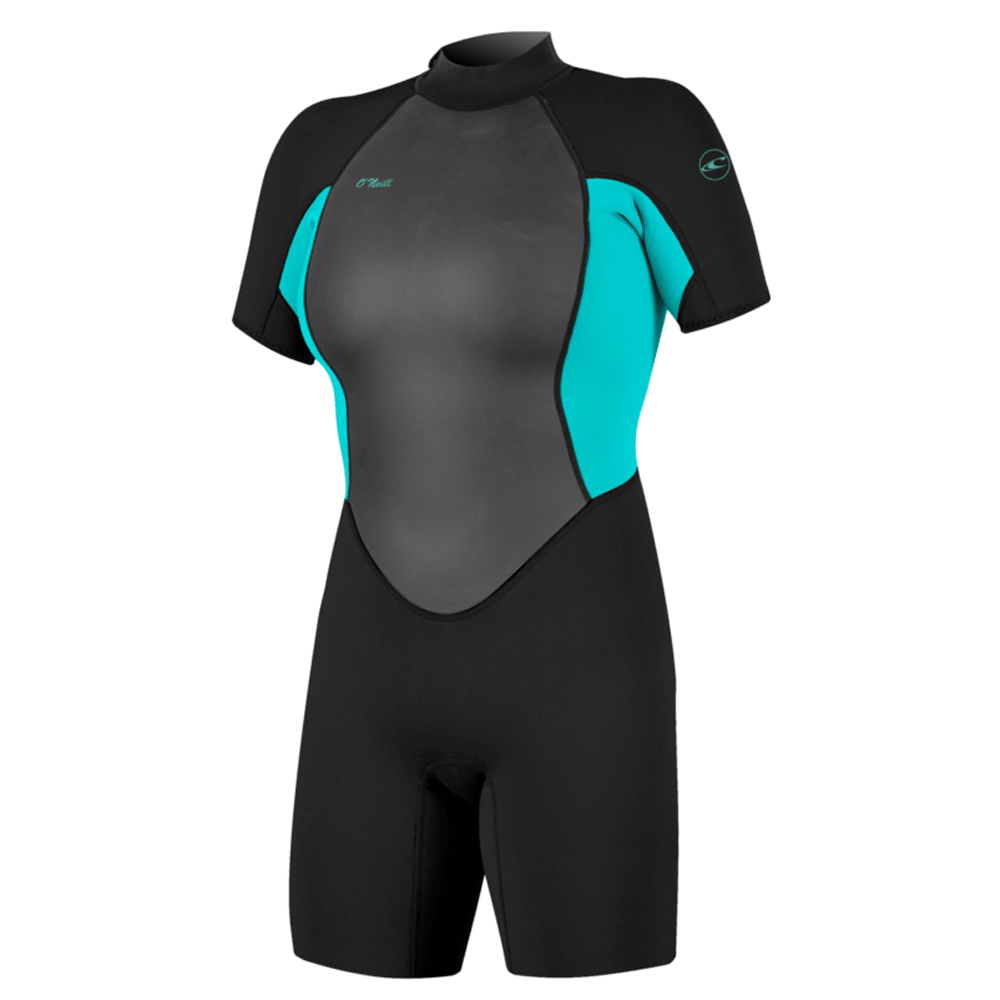 Oneill Reactor 2 Shorty 2 mm Rückenreißverschluss Damen Aqua foto 1