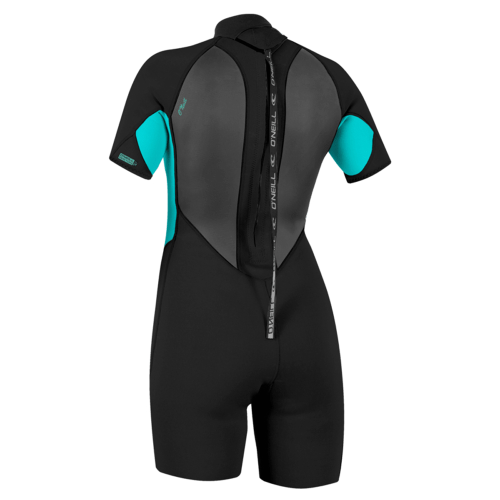 Oneill Reactor 2 Shorty 2 mm Rückenreißverschluss Damen Aqua 2