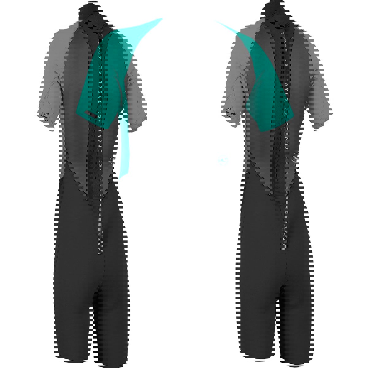 Oneill Reaktor-2 2mm Rückenreißverschluss Shorty Damen Schwarz/Blau 7