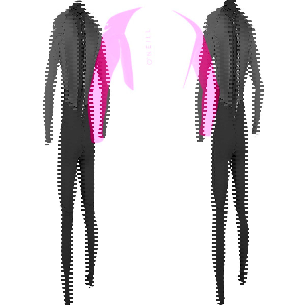 Oneill Reactor-2 3/2 Rückenreißverschluss Ganzanzug für Kinder schwarz/rosa 5