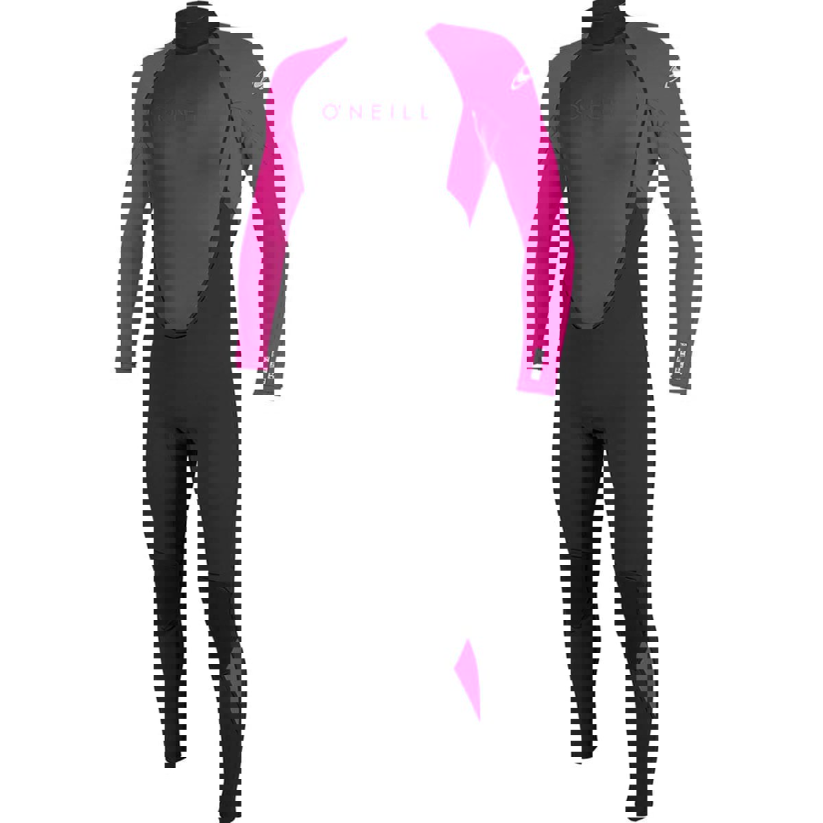 Oneill Reactor-2 3/2 Rückenreißverschluss Ganzanzug für Kinder schwarz/rosa 6