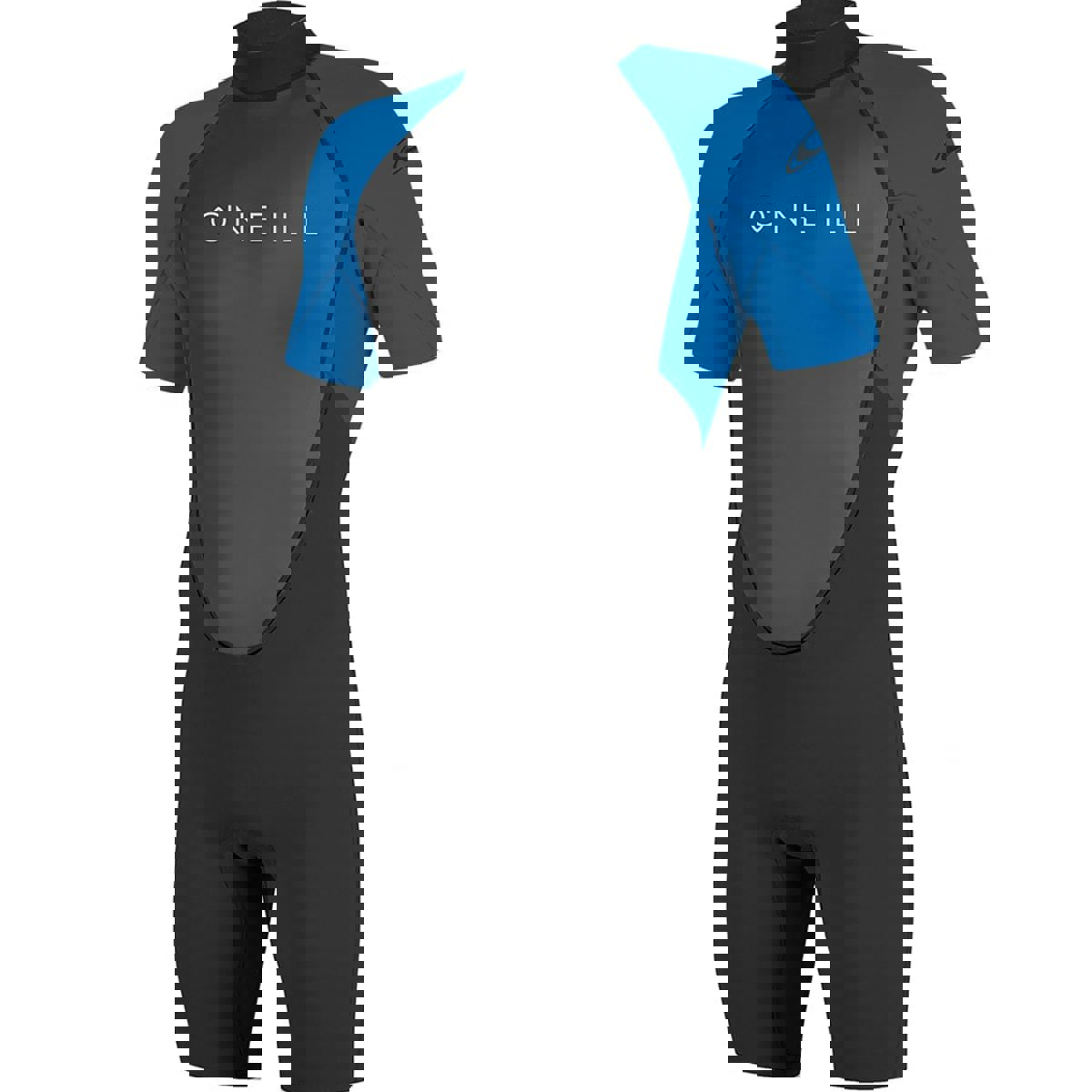 Oneill Reactor-2 2mm Rückenreißverschluss Shorty Kinder Schwarz/Blau 6