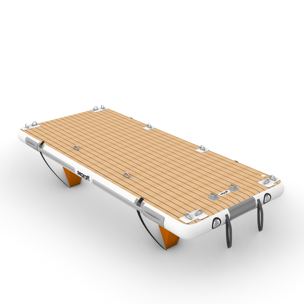 SeaRaft Teak Deck Grau Medium Aufblasbares Plattform foto 1