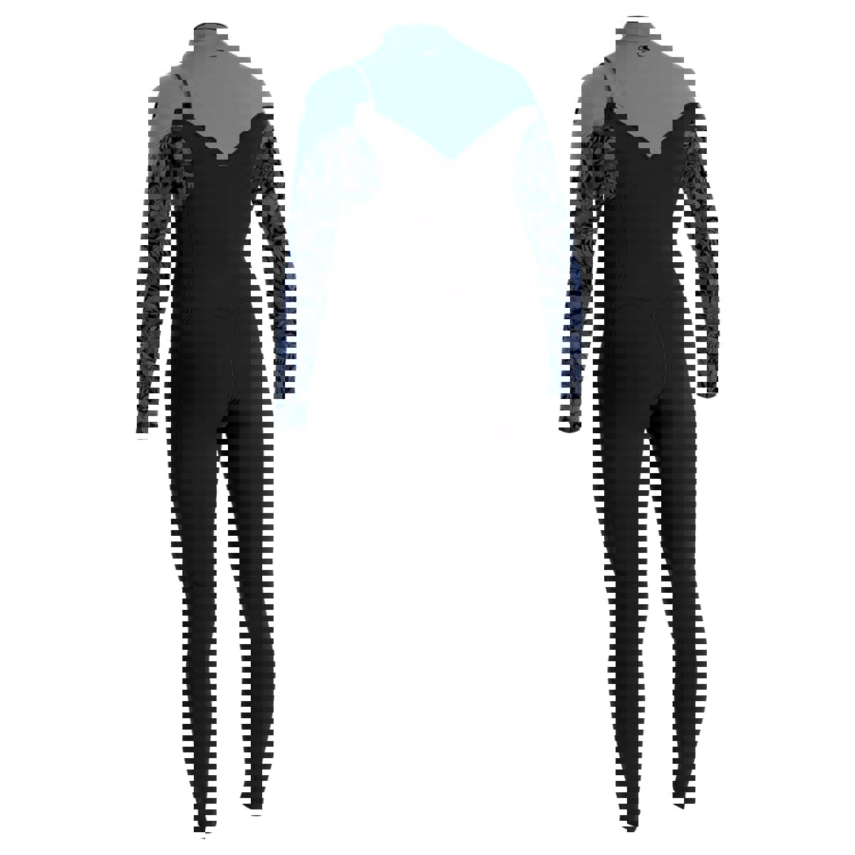 Oneill Epic Fullsuit 5/4 Brustreißverschluss Schwarz/Blau Damen 4