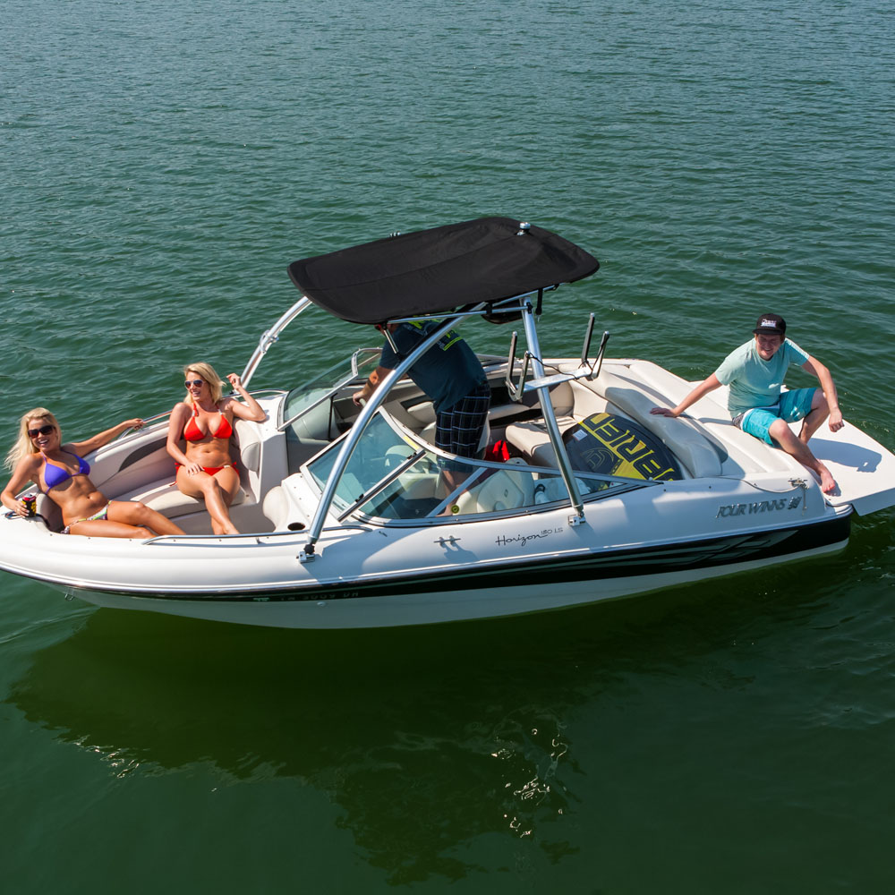 Monster MT1 über der Top-Bimini schwarz 9