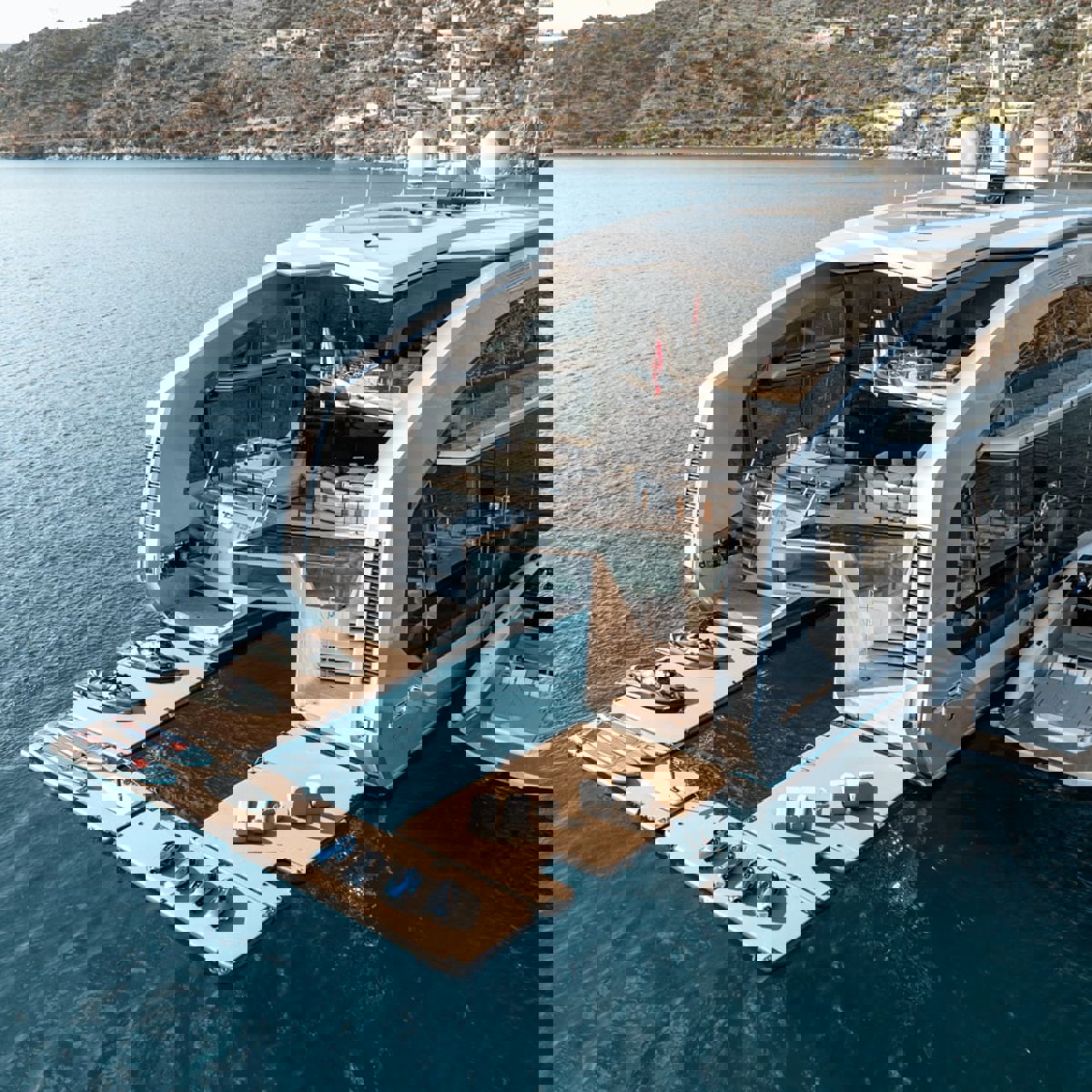 SeaRaft Teak Deck Schwarz Large Aufblasbares Plattform 13