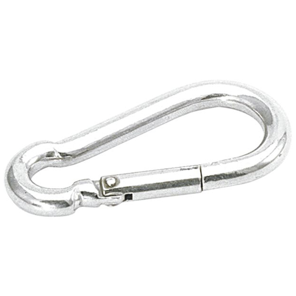 Karabinerhaken mit Knick 100mm