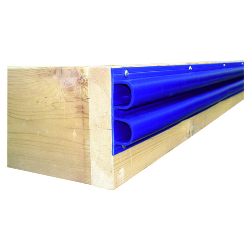 Stoßleiste doppelter D-Profil blau 2,4m