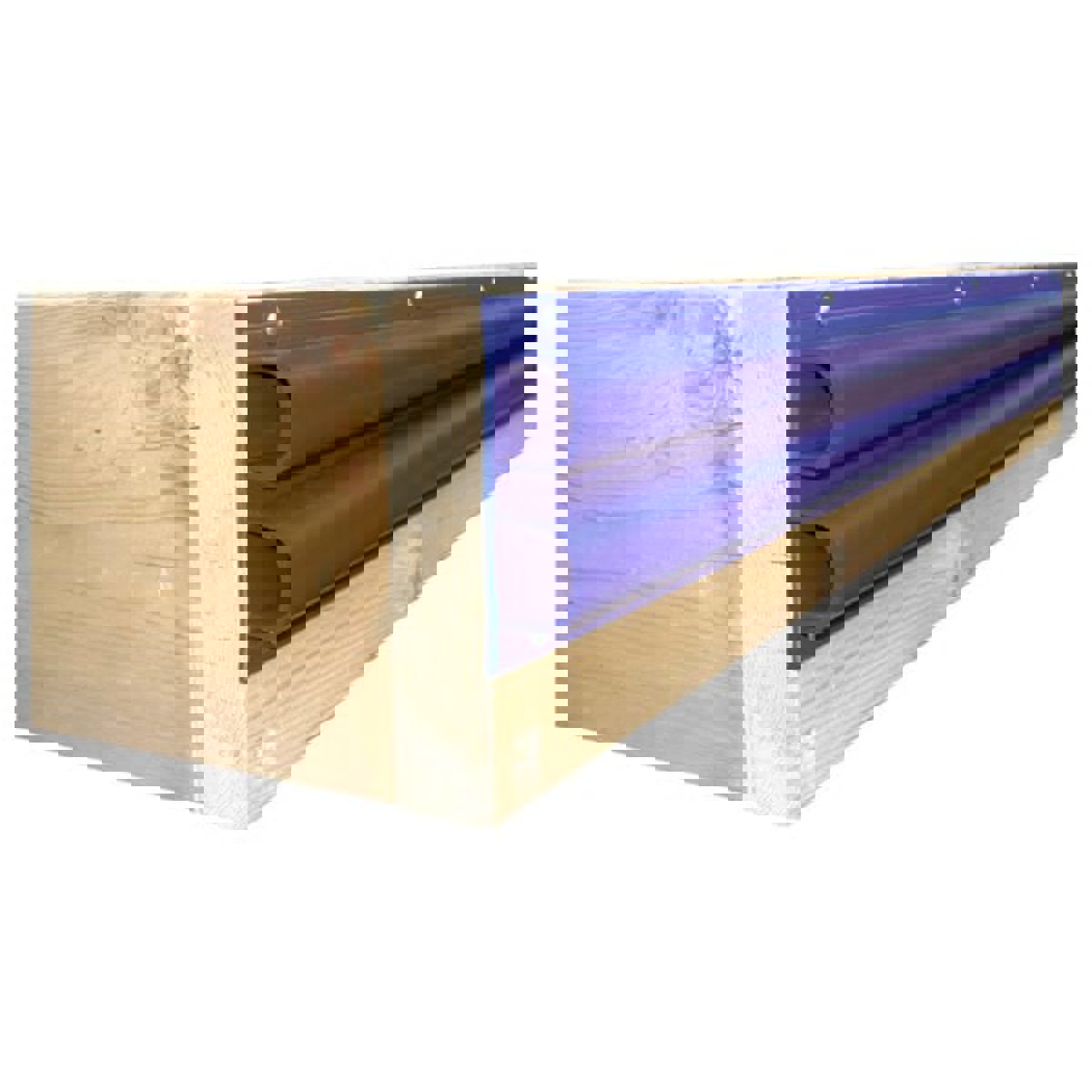 Dockedge Stoßleiste doppelter D-Profil blau 2,4m 6