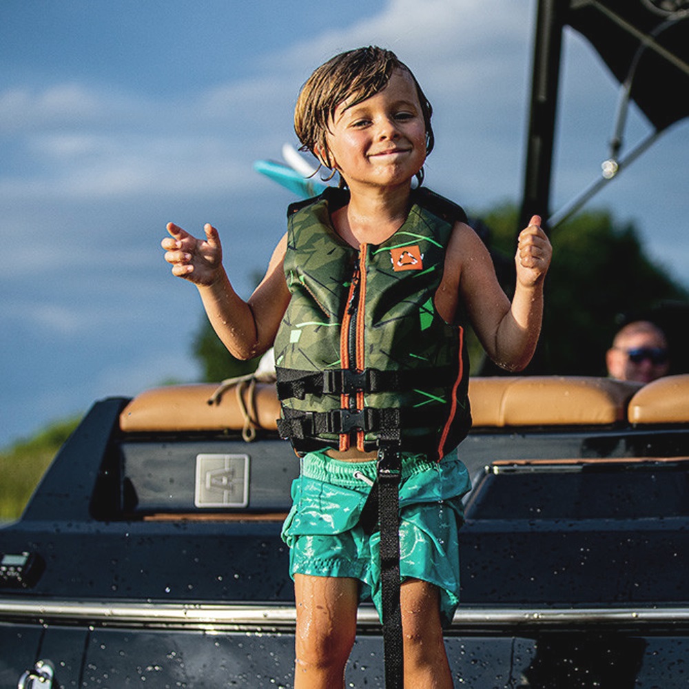 Pop Kind ISO Schwimmweste grün/orange 25-40kg