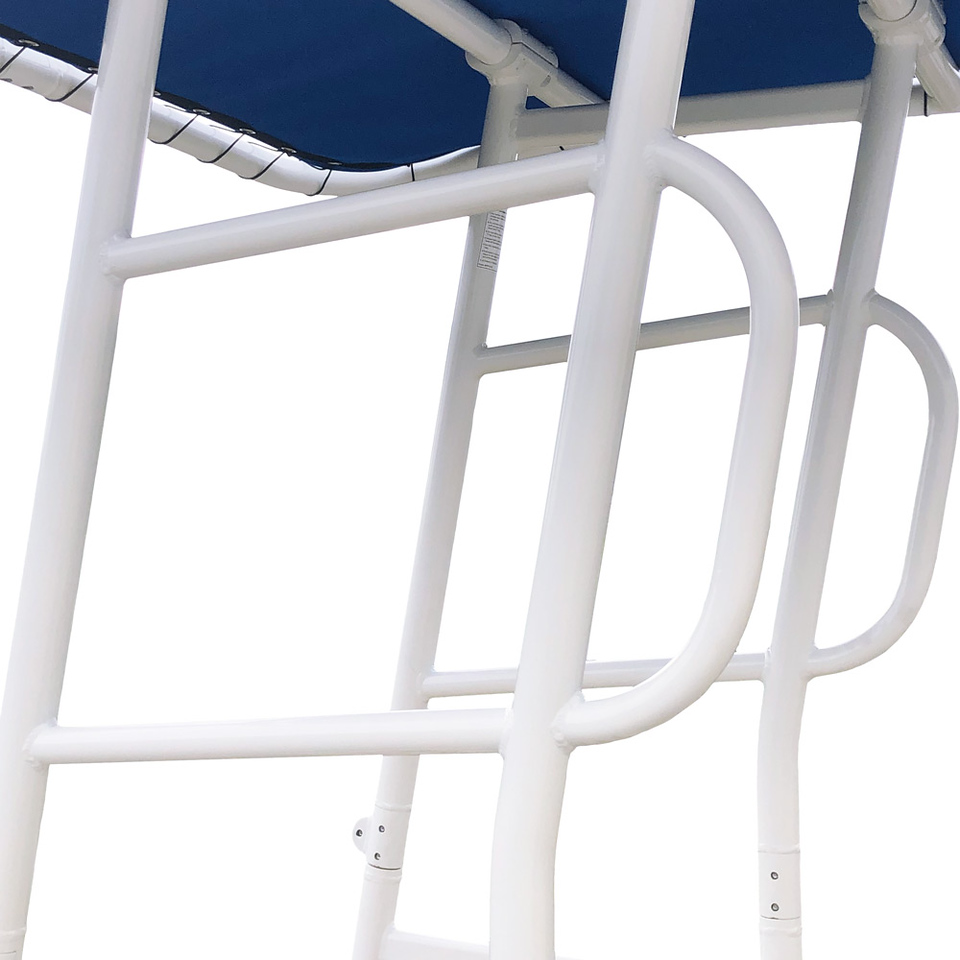 Fishmaster Original T-Top weiß mit Marineblauem Segeltuch 12