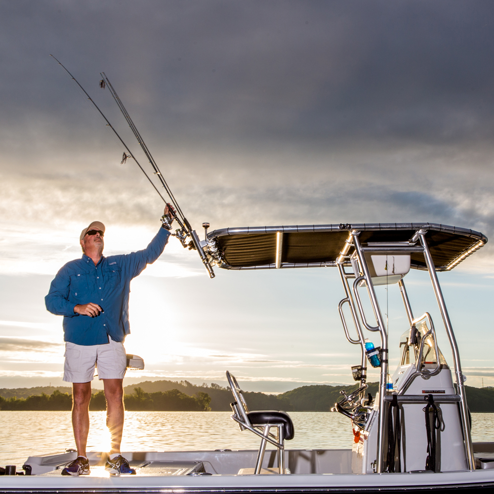 Fishmaster verstellbare Rutenhalter poliert 4