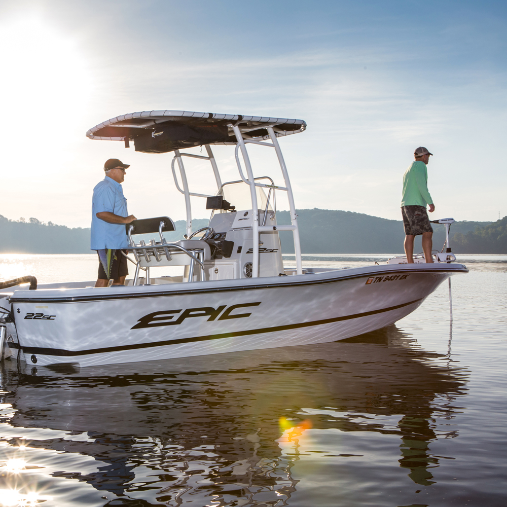 Fishmaster Fishmaster pro T-Top weiß mit schwarzem Segeltuch 10