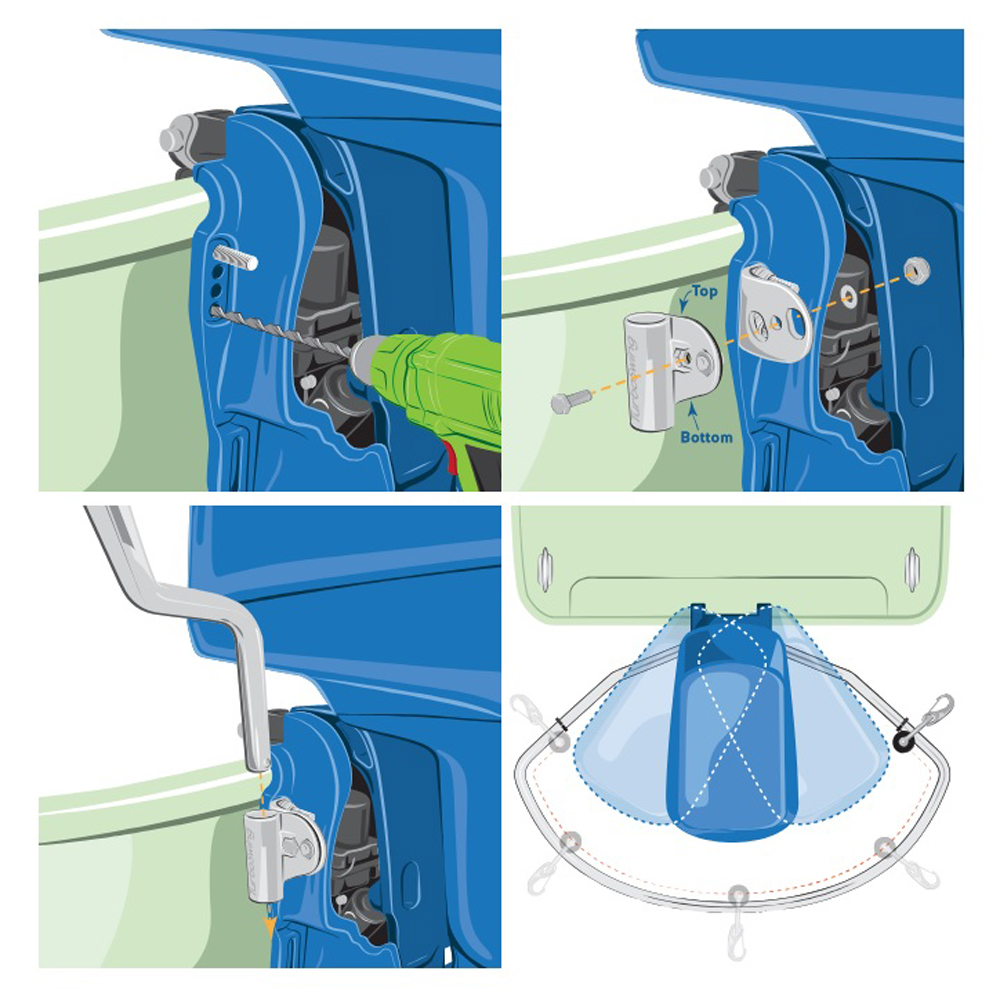 TurboSwing XL Außenbordmotor ski tow bar 5