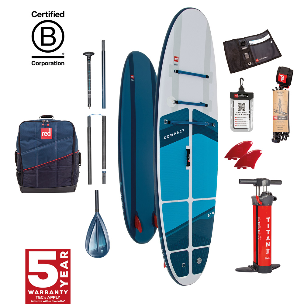 red paddle Compact 9.6 ensemble sup gonflable bleu foto 1
