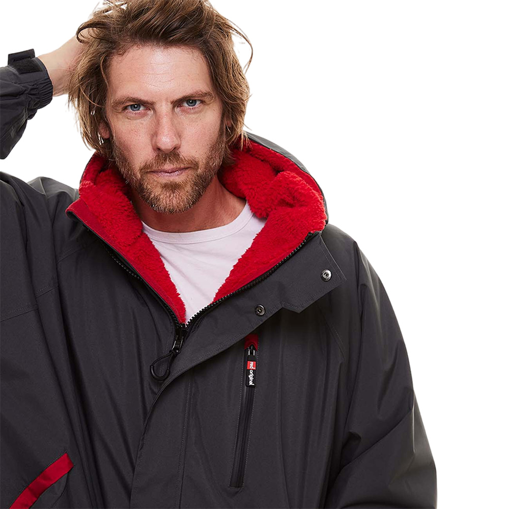 red paddle Pro Change Jacket poncho à manches longues gris 3