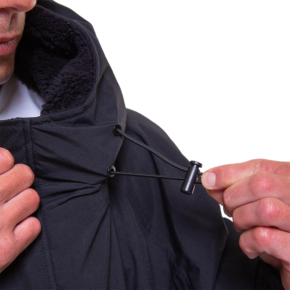 red paddle Pro Change Jacket poncho à manches longues noir 3